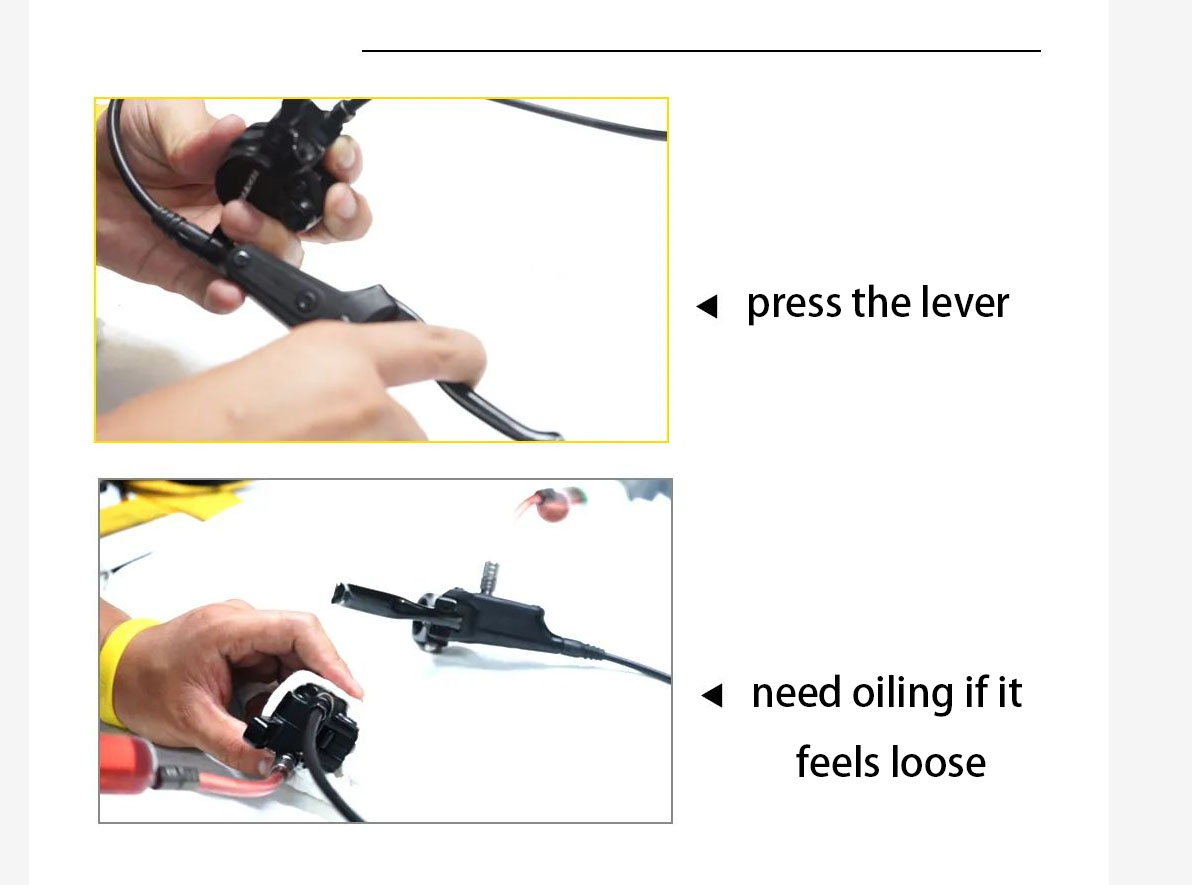 how to tighten hydraulic disc brake levers